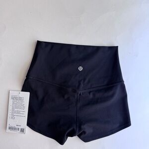 Lululemon Align High-Rise Shorts 2” Black Size 4 NWT Buttery Soft Yoga Shorts